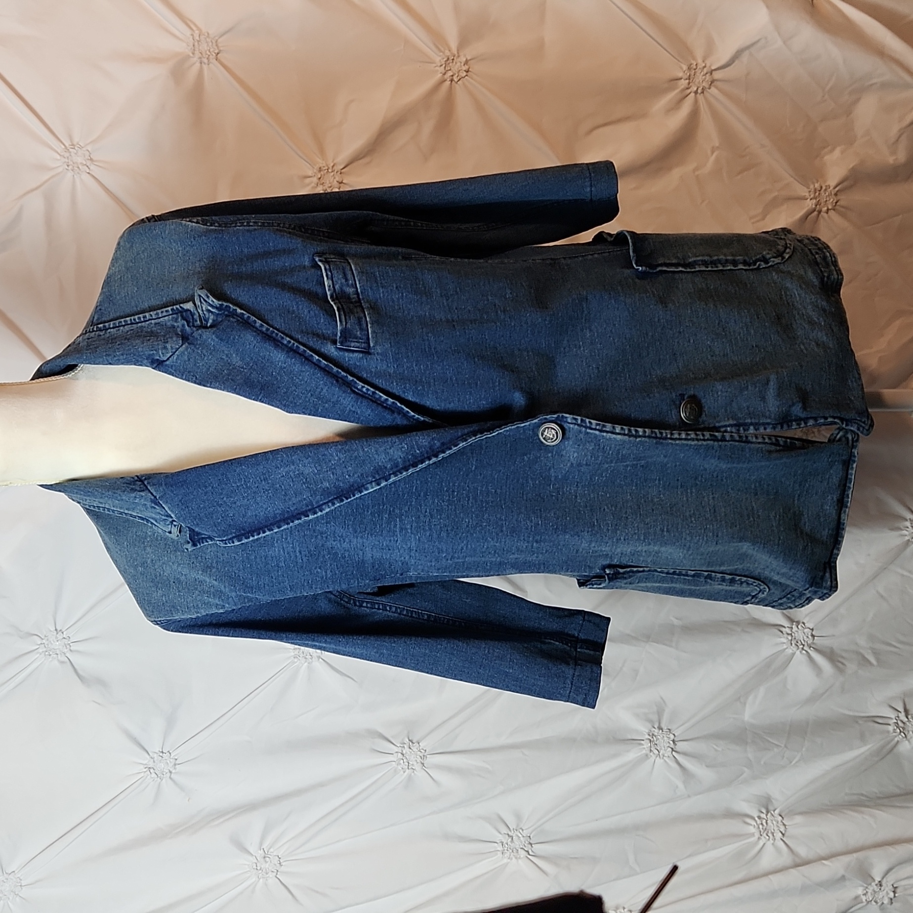 Polo Ralph Lauren Stretchy Denim One Button Front Jacket